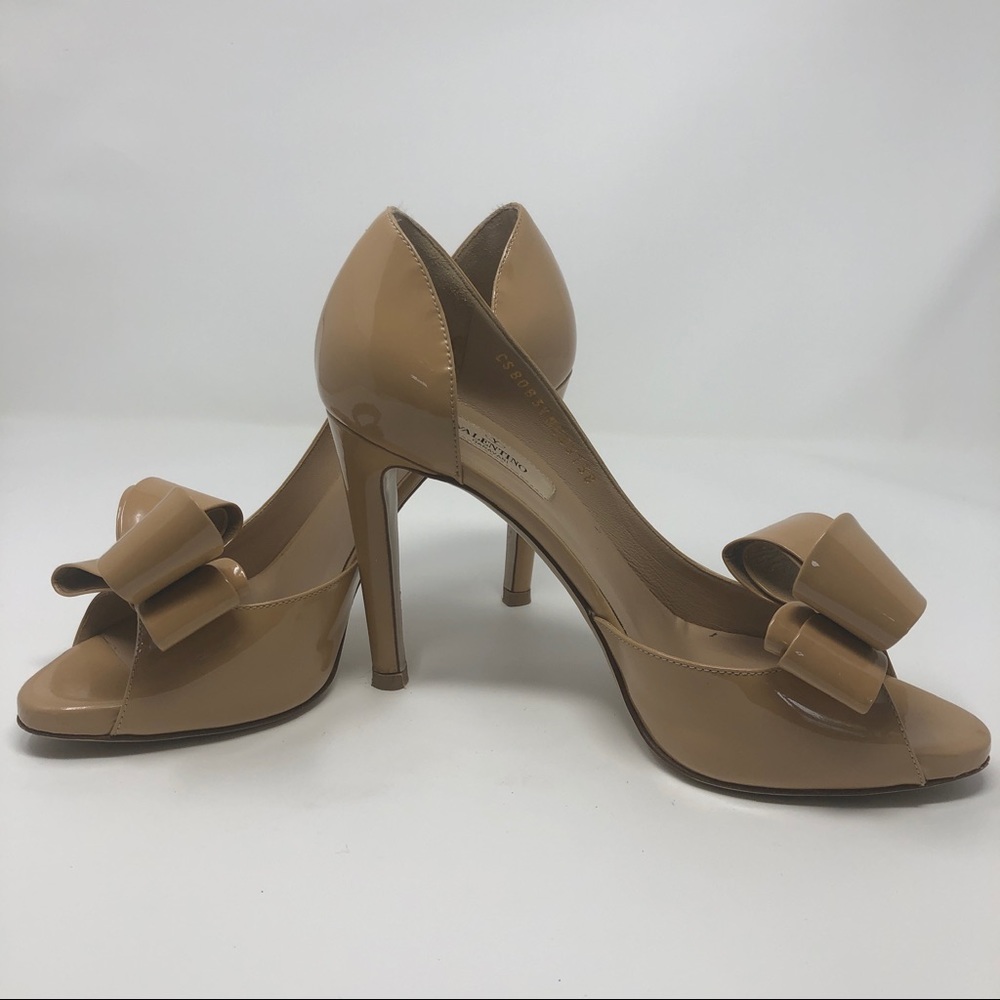Valentino Garavani Nude D'Orsay Bow Pumps